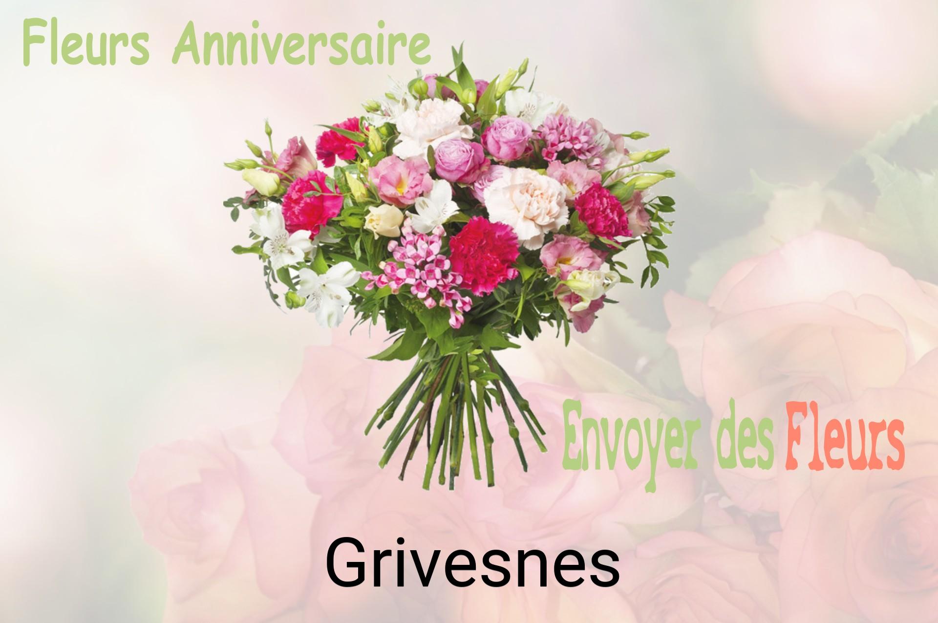 Bouquet de fleurs d’anniversaire livré à Grivesnes